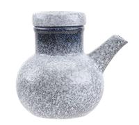 Hemoton Ceramic Dispenser Bottle Soy Sauce Bottle Vinegar Cruet with Pourer Liquid Condiment Dispenser for Kitchen Home Restaurant
