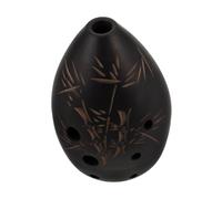 HEMOTON Ceramic Eight Hole Ocarina for Beginners with Rich and Authentic Sound, Brown Traditional Musical Instrument Suitable for School Music Classes and Folk Performances