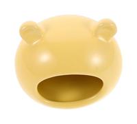 HEMOTON Ceramic Hamster Hideaway Cooling Nest for Small Pets Animal Shelter for Hamsters Sugar Gliders Guinea Pigs Private Quiet Retreat with Easy-clean Surface Summer Cooling Habitat for