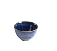 HEMOTON Ceramic Japanese Blue Sake Cup Set Pot 3pcs Handmade Traditional Porcelain Drinkware for Serving Sake at Home Or Parties