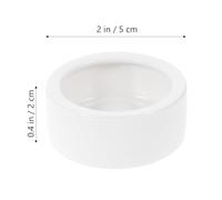 HEMOTON Ceramic Reptile Feeding Bowls 3pcs Stable Non-Slip Thickened Food and Water Containers for Small Lizards and Bearded Dragons Indoor Enclosure Use