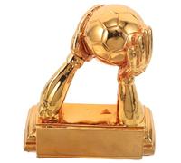 HEMOTON Champions Trophy Resin Soccer Goalkeeper Award Compact Lightweight Soccer Trophy Keepsake for Fan Gifts Office Decoration School Ceremony Display