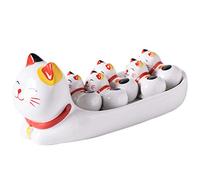 Hemoton Chopsticks Rest Ceramic Cat Chopstick Holder Japanese Chopsticks Lucky Cat Chopsticks Rest Holder Fork Cutlery Brackets Storage Racks Stand