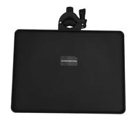 HEMOTON Clamp-on Rack Tray for Microphone Stand and Music Stand, Height Adjustable Sturdy Abs and Metal Sound Card Tray with Higher Edges Design, for Holding Gadgets in Live Broadcast Or