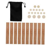 HEMOTON Clarinet Neck Joint Cork Pads 27pcs Set Soft Cork Repair Accessories and 1 Storage Bag for Woodwind Instrument Maintenance