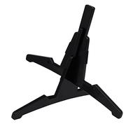 HEMOTON Clarinet Stand 4-leg Cross Base Portable Wind Instrument Holder Detachable Support for Oboe and Flute - Compact Black Woodwind Instrument Display Rack for Beginners