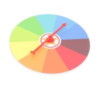 HEMOTON Classroom Fortune Wheel Wall Hanging Prize Roulette Wheel for Party Games and Teaching Activities Compact Rotatable Carnival Lottery Spin for Boys