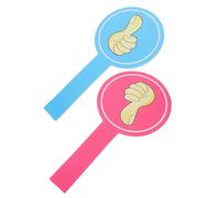 HEMOTON Classroom Voting Paddles Foam Material with Thumbs down Signs 2pcs with Convenient Handle, Identification and Visible Design for Student Feedback and Interactive Learning