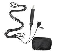HEMOTON Clip on Lapel Microphone for Saxophone, Stage Performance and Live Speech, Pvc, Black, Easy-use Design with Storage Case