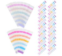 HEMOTON Color Index Tabs 600pcs Sticky Page Markers for Books Notebooks and Planners Transparent Labels Compatible with Pencils and Gel Pens for Annotation File Organization Study and