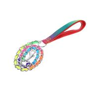 HEMOTON Colorful Bite-Resistant Dog Leash Wear-Resistant Metal Chain for Large Dogs Lightweight Portable Puppy Leash
