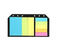 HEMOTON Colourful Loose-leaf Self-stick Notes Pad with Repeat Paste and Tear-resistant Paper, for Office, School and Home Use as Decorative Label Stickers