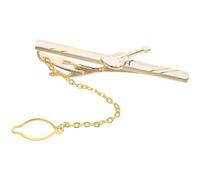 HEMOTON Copper Guitar Tie Clip for Men, Musical Instrument Design Necktie Pin, Wedding and Concert Suit Accessory, Professional Brass Clip for Musicians