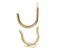 HEMOTON Copper Trumpet Finger Hooks Set, Small Size Back and Front Finger Hooks, Sturdy Copper Material Trumpet Accessory for Enhanced Playing Control