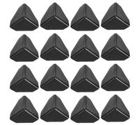HEMOTON Corner Protectors 100pcs Preventing Collision and Damage Black Plastic for Box Packaging and Furniture Edges Suitable for Door Panels and Tables in Storage and Packaging