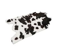 HEMOTON Creative Cow Pattern Bathroom Mat with Non-skid Design, Acrylic Material, Fine Workmanship, Soft and Absorbent Floor Mat Suitable for Bedroom and Bathroom Decor