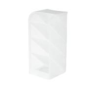 HEMOTON Creative Frosted Texture Makeup Organizer Desktop Container with 45 Degree Tilted Multi-grids for Easy Pencil and Stationery Storage, for Home and Office Desktops