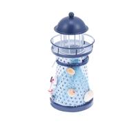 HEMOTON Creative Mediterranean Style Iron Art Candle Holder with Lighthouse Design, Decorative Candlestick Tealight Holder for Home and Party, Beautiful and Attractive Iron Tealight Candle