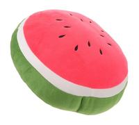 HEMOTON Creative Watermelon Shaped Plush Cushion Soft Round Fruit Pillow for Sofa Couch Home Decor Photo Props Vibrant Playful Design with Stable Support and Easy Clean Fabric
