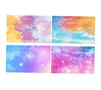 HEMOTON Cute Kalimba Note Stickers Pack Beginner's Kalimba Piano Key Decals Non-slip Sturdy for Musical Education