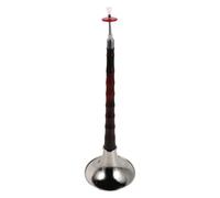 HEMOTON D Key Traditional Chinese Suona Instrument in Rosewood Finish, Crack-resistant Folk Wind Instrument with Silver Bell for Beginner Learning and Cultural Performance