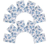 HEMOTON Decorative Wrapping Paper 10pcs Blue Porcelain Pattern 17g Thin Tissue Paper 50x76cm Vintage Box Wrap for DIY Presents and Festival Packaging