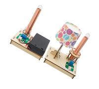 HEMOTON DIY Science Kit Wireless Power Transmission Electronic Experiment Kit Stem Learning Educational with Assembly Components Suitable for Student Science Projects