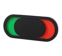 HEMOTON Do Not Disturb Privacy Sign Small Sliding Door Indicator for Office Conference Room and Toilet 10X4Cm Black Acrylic