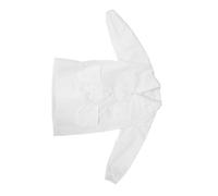 HEMOTON Doctor Costume Scientist Role Play White Lab Coat with Elastic Sleeves for Career Exploration School Plays Science Parties and Dress-up Activities
