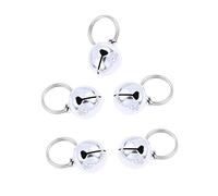 HEMOTON Dog Cat Collar Bells Gold Copper Bells for Dogs Cats 18mm Small Super Loud Corrosion Resistant Easy to Ring Track PET Save Birds Wildlife Christmas Decoration 5PCS