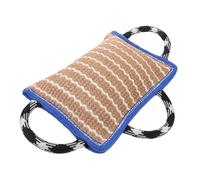 HEMOTON Dog Pillow: Dog Training Bite Pillow - Sturdy Flax Bite Toy With Strong Handles - Enhances Focus And Bonding During Tug-of-war Sessions