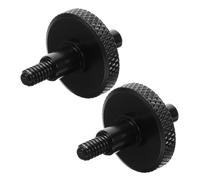 HEMOTON Double Bass Bridge Screws, Adjustable Metal Replacement Parts in Black, Easy to Install Bridge Fittings for Double Bass and Violin Accessories for Performances and Rehearsals