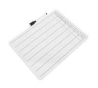 HEMOTON Double Sided Dry Erase Math Board Supports Division and Multiplication Practice Thickened Whiteboard with Printed Grids and Lines Compact and Adaptable for Classroom and Home