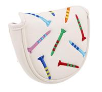HEMOTON Driver Headcover for Wooden Golf Clubs with Soft Plush Interior Scratch-resistant Golf Club Cover Featuring Embroidered Tee Design Stylish Protective Cover for Woods and Drivers