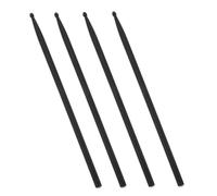 HEMOTON Drum Sticks Black Drum Stick Lightweight Carbon Fiber 4pcs Synthetic Material Comfortable Grip Reusable