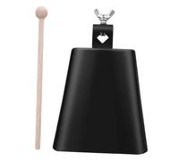 HEMOTON Drumstick Percussion Cow Bell Swiss Cowbell Hand Held Bells Musical Instrument for Early Education