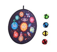 HEMOTON Durable Sticky Dart Board Kit for Interactive Throw with Balls for Family Fun and Educational Play for Home Office Activities