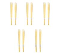 HEMOTON Ear Aromatherapy Candles 10 Pack Trumpet Shape 8.27 Inch Natural Beeswax for Ear Wax Removal Sinus Pain Relief and Relaxation