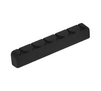 HEMOTON Ebony Classical Guitar Replacement Nut 6-string Wooden Guitar Neck Rest Accessory for Repair and Adjustment