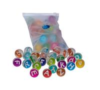 HEMOTON Educational English Letters Bouncy Ball Rubber Jumping Balls for Soft Non Toxic for Party and Leisure Fun Learning Boys