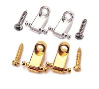 HEMOTON Electric Guitar String Retainer Set 2 Roller Trees Roller Capo Guitar Lead Fret Rocker Metal String Tree Mount