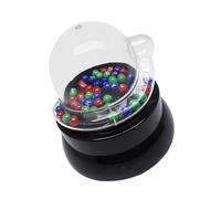 HEMOTON Electric Lotto Ball Machine Fortunate Number Picking Device for Lottery and Bingo Games Three-color Balls, Battery-free Jackpot Game Equipment for Family Entertainment