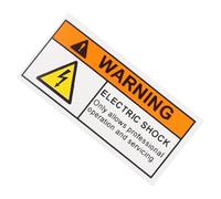HEMOTON Electrical Risk Warning Sticker High Voltage Safety Sign English Pvc Self-adhesive Electrical Shock Hazard Warning Label in Factories and Schools