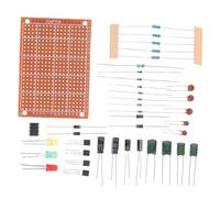 HEMOTON Electronics Learning Kit with Reliable Soldering Components and Breadboard Wires for Beginner Circuit Building and Practical Skill Training