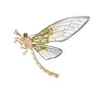 HEMOTON Elegant Dragonfly Brooch Pin for Mother's Day and Birthday Gifts Strong and Sturdy Design with Acrylic and Zircon Material for Women