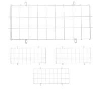 HEMOTON Emergency Light Protective Cage and UV Aging Resistance White Iron 4pcs with High Light Transmission for Outdoor Exit Sign Safety in Frequent Replacement or Inspection Scenarios