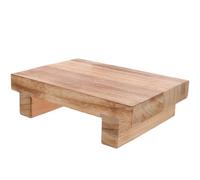 HEMOTON Ergonomic Small Bench Footrest Made of Wood with Anti-Slip Design, as A Step Stool for Elderly to Fatigue at Home or Office Living Room