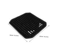 HEMOTON Ergonomic Wooden Bead Auto Seat Cushion Breathable Non-slip Car Seat Cover for Cars Trucks Vehicles Four Season Comfortable Driving Pad with Support and Airflow Design