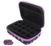 HEMOTON Essential Oil Travel Case 15 Slots for 10ml Bottles Cloth Organizer with Shockproof Drop Resistant Design for On-the-Go Aromatherapy
