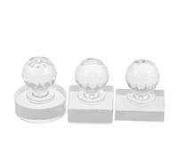 HEMOTON Eyeshadow Pressing Kit 3Pcs Plastic Makeup Depotting System with Round Rectangle Molds Suitable for Brow and Blush on the Go